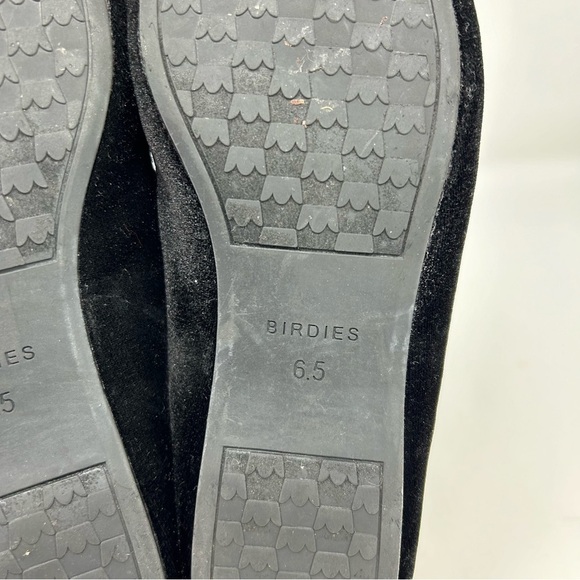Birdies The Starling Black Velvet Comfort Smoking Slipper Flats Size 6.5 - Picture 12 of 14
